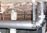Condensation in the Duct Makes Lint Stick