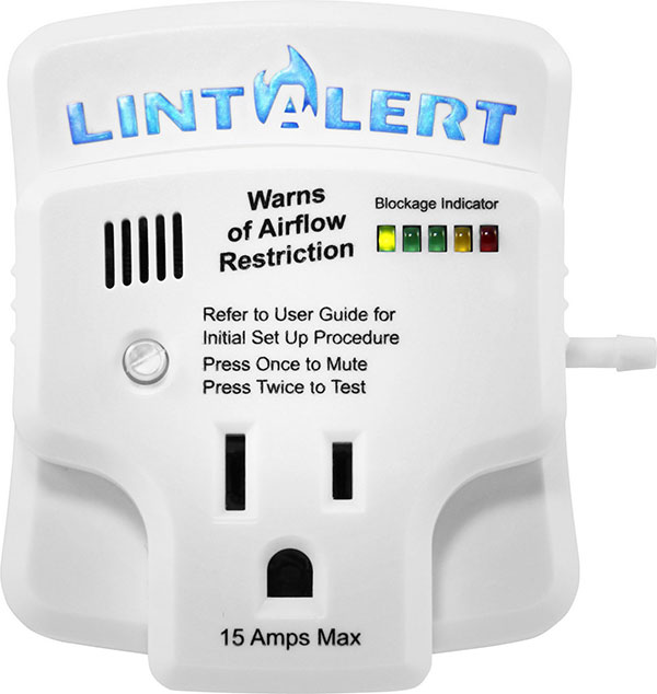 Lint Alert Dryer Alarm Module Showing that the Dryer if Venting Efficiently and Safely