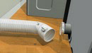 Inserting the Tap Fitting into the Exhaust Hose